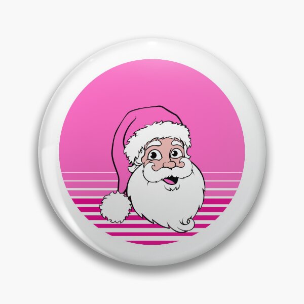 Item preview, PINK RETRO VINTAGE SANTA designed and sold by ZhacoysDesignz.