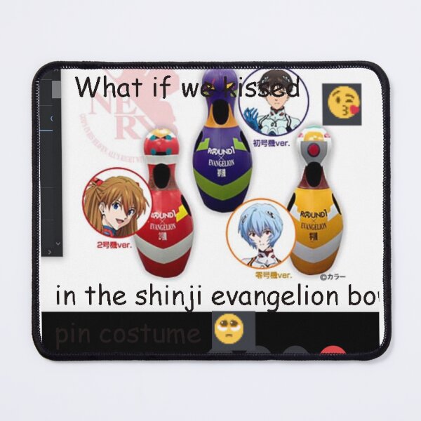Artikelvorschau, Was wäre, wenn wir uns im Shinji-Evangelion-Bowling-Pin-Kostüm küssen würden? entworfen und verkauft von IChugBaIIs.