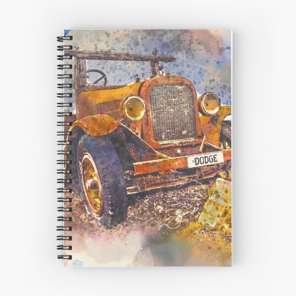 Item preview, Rusting Truck on the Rocks - Artists Watercolor and Sketch - Maiden Gully, Victoria designed and sold by Steven Jodoin.
