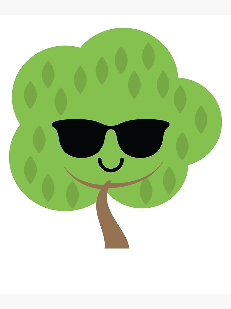 "Tree Emoji " Art Print by HippoEmo Redbubble