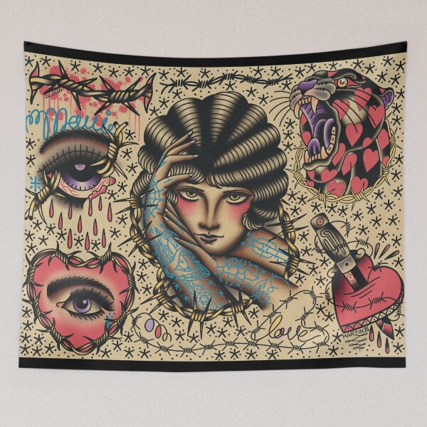 Item preview, Bared wire Watercolor Sheet designed and sold by Aloha-Life-808.
