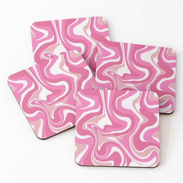 Item preview, Pink retro swirl pastel designed and sold by ReneMagritteArt.