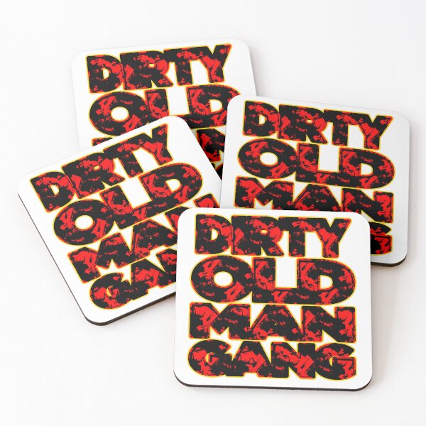 Item preview, Dirty Old Man GANG Red | Dirty Man Gang | Man Club Vintage Poster Design By Tyler Tilley (tiger picasso) designed and sold by Tyler Tilley.