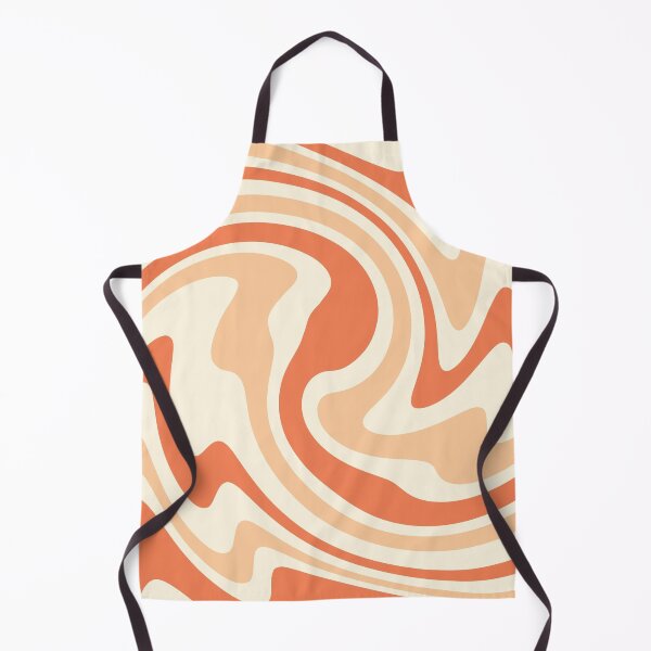 Item preview, 70s Retro liquid swirl in orange colors designed and sold by ReneMagritteArt.