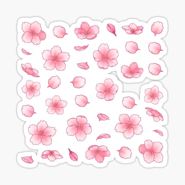 Item preview, Falling Sakura Cherry Blossom (dense pack for large printing) designed and sold by arterialmotive.