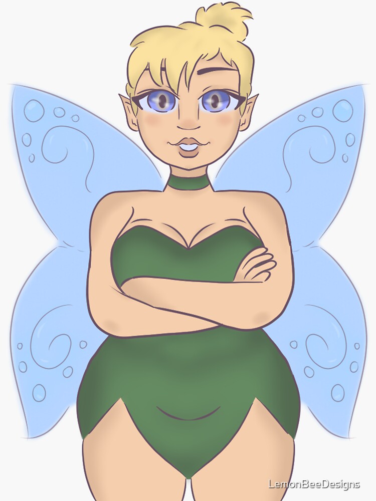 Tinkerbell Sticker For Sale By Lemonbeedesigns Redbubble 