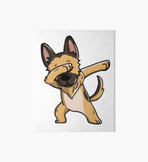 Dabbing German Shepherd Funny Art Board