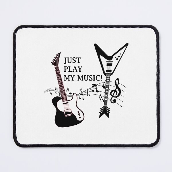 Item preview, Just Play My Music - A Guitarist Quote designed and sold by TheGreedyCrypto.