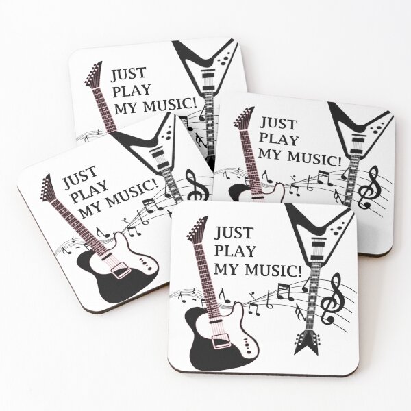 Item preview, Just Play My Music - A Guitarist Quote designed and sold by TheGreedyCrypto.