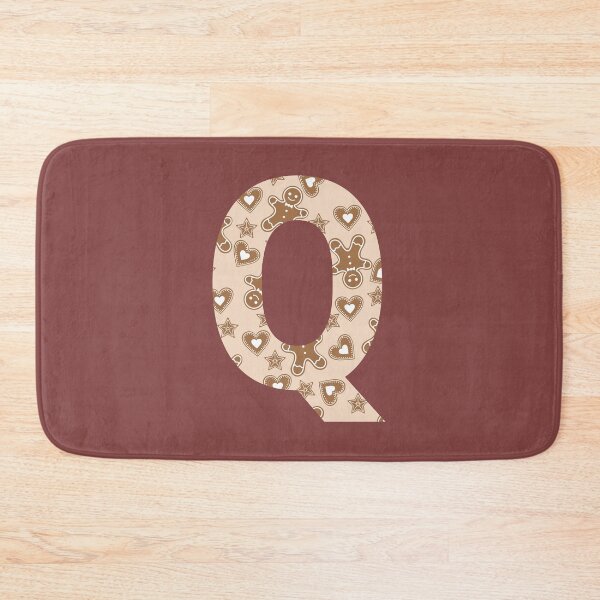 Item preview, Gingerbread Pattern Monogram Letter Q designed and sold by Coffee Lifestyle.