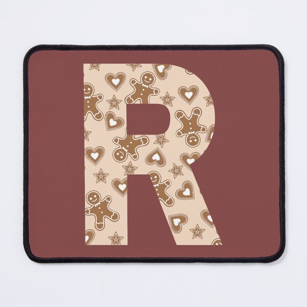 Item preview, Gingerbread Pattern Monogram Letter R designed and sold by Coffee Lifestyle.