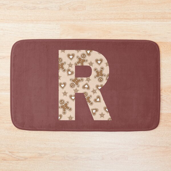 Item preview, Gingerbread Pattern Monogram Letter R designed and sold by Coffee Lifestyle.