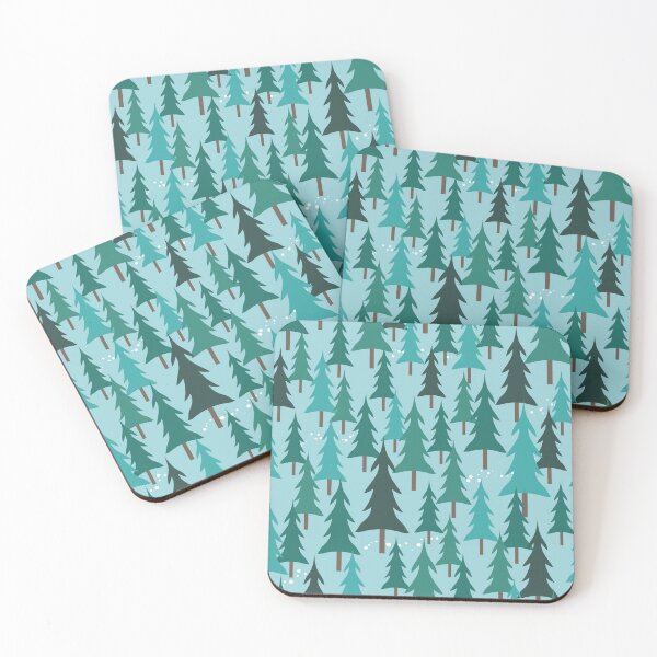 Item preview, Winter Woodland Pattern - Icy Blue designed and sold by Daniel Bevis Design.