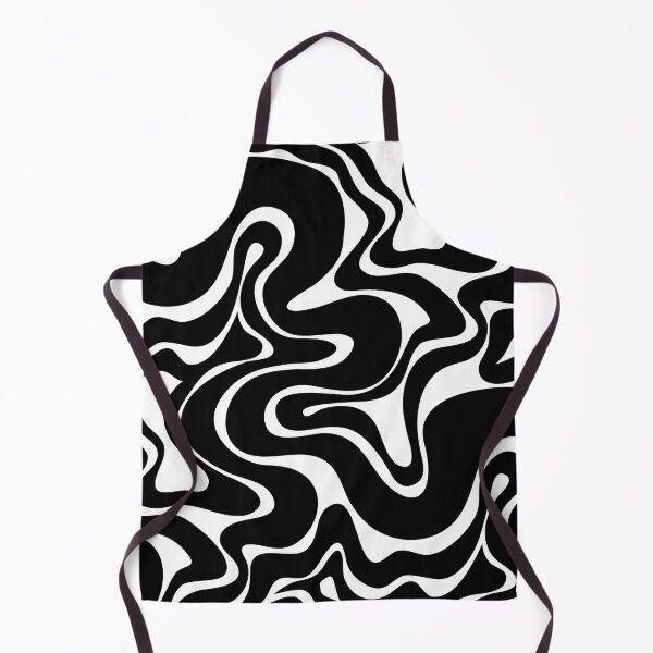 Item preview, Retro liquid black swirl 70s pattern designed and sold by ReneMagritteArt.