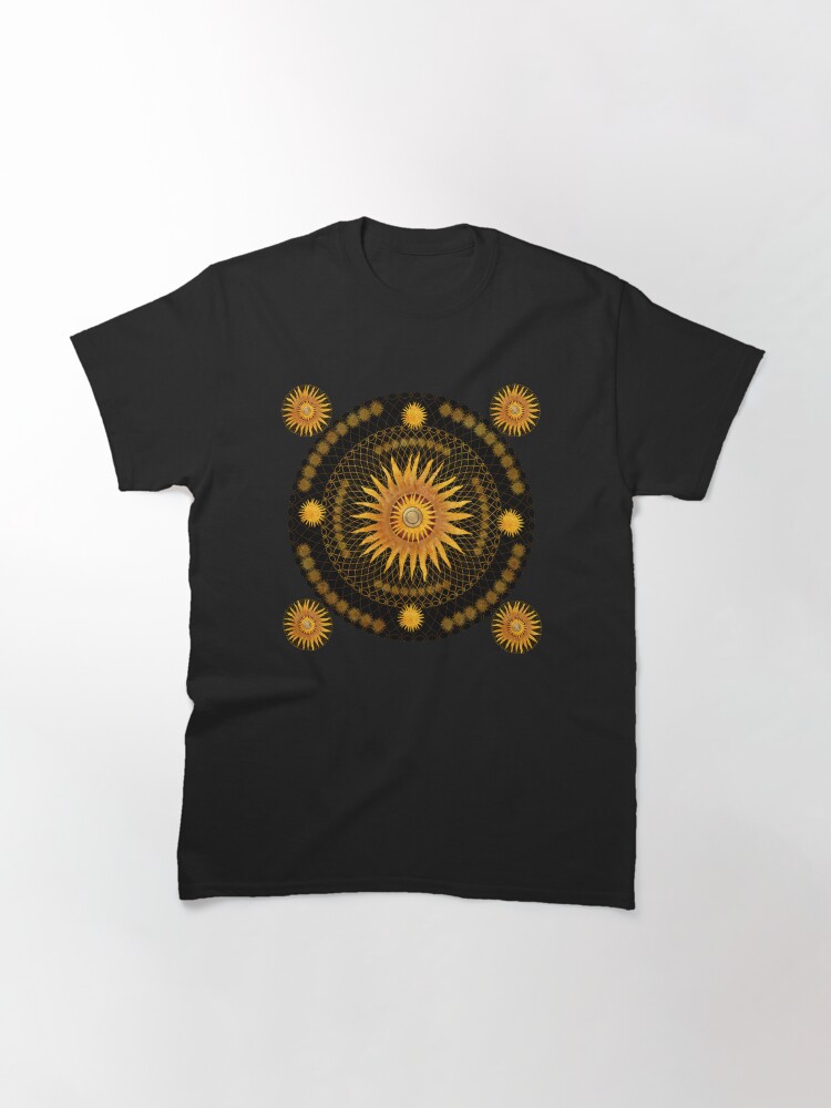 Alternate view of "Black & Gold Vault Mandala" Classic T-Shirt