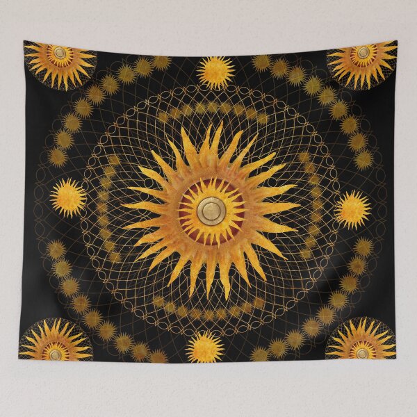 Item preview, "Black & Gold Vault Mandala"  designed and sold by MarCanton.