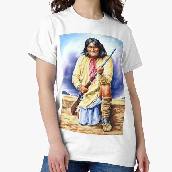 Artikel-Vorschau von Geronimo, Apache, amerikanische gebürtige indische Porträtmalerei, designt und verkauft von Star PORTRAITS Painting Fan ART.