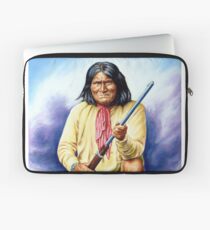 Geronimo, apache, american native indian portrait painting Laptop Sleeve