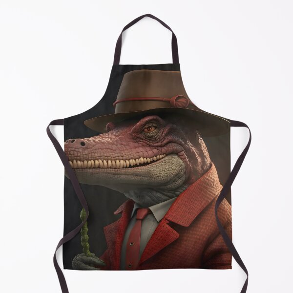 Item preview, Elegant Crocodile with fancy old style hat in a red suit designed and sold by Tuko Designs.