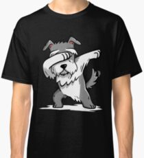 Camiseta clásica Dabbing Schnauzer Funny
