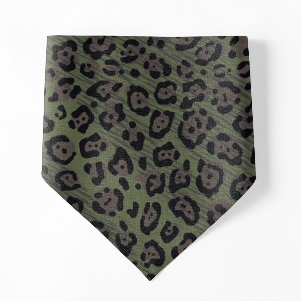 Leopard Print Camo Designs, Camouflage colors - military green