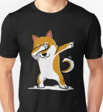 Dabbing Shiba Inu Funny Unisex T-Shirt