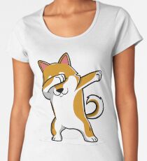Tuibing Shiba Inu Lustig Premium Rundhals-Shirt