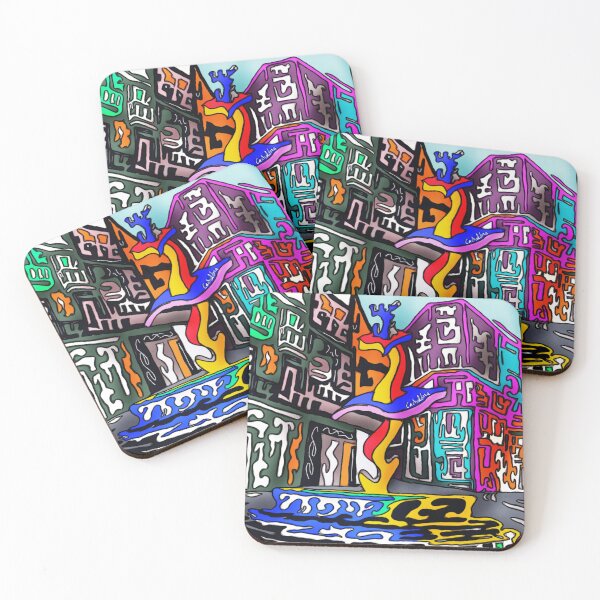 Item preview, Plaza do Ferro Ourense, Galician street paintings, Urban Sketchers Spain designed and sold by cachaldora.