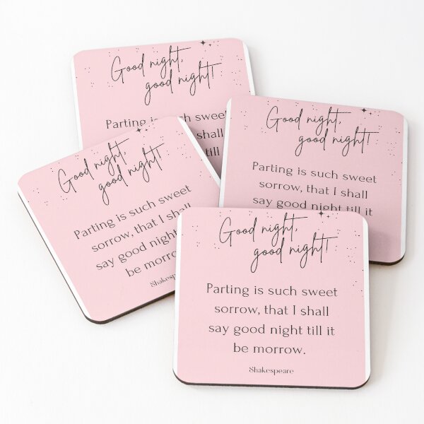 Item preview, Good Night Good Night Parting Is Such Sweet Sorrow - William Shakespeare designed and sold by MalcolmAndPark.
