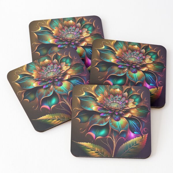 Item preview, Golden Tie Dye Flower  designed and sold by SynthetikAi.