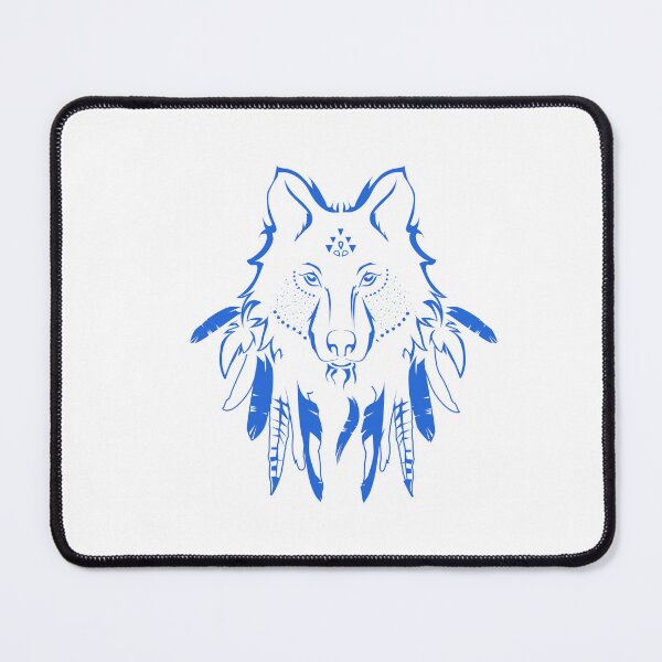 Item preview, Wolf Tribe Blue designed and sold by Barnissim.