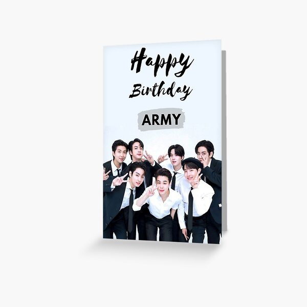 Artikel-Vorschau von Happy Birthday BTS army, designt und verkauft von AsiaLover.