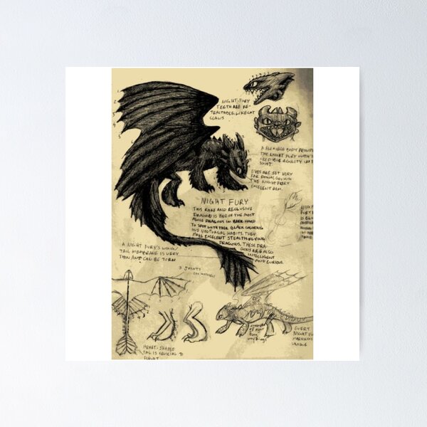 Item preview, Night Fury Dragon designed and sold by WisdomBySophie.