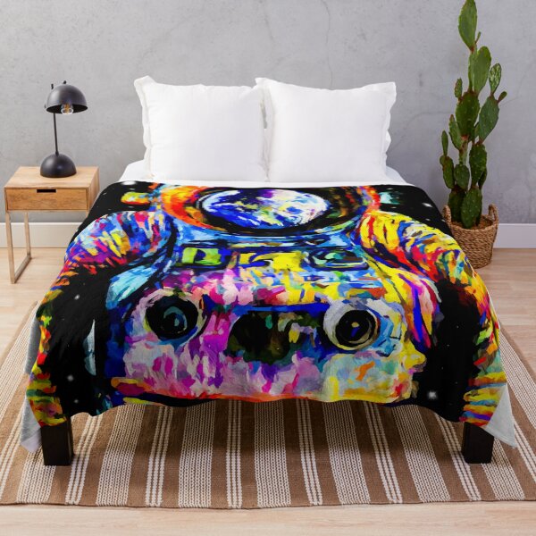 Item preview, Colorful astronaut abstract painting designed and sold by shrolts.