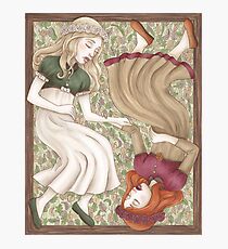 Snow White and Rose Red Photographic Print