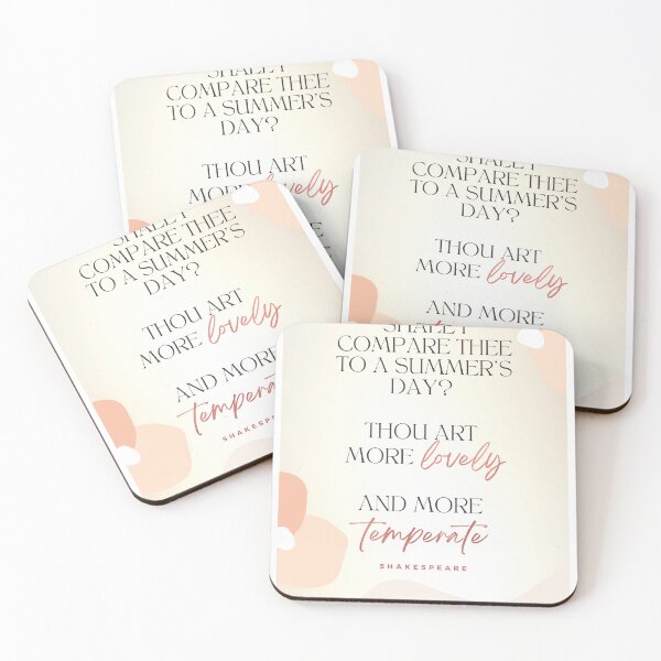Item preview, William Shakespeare Sonnet No. 18 - Shall I Compare Thee To A Summer's Day designed and sold by MalcolmAndPark.