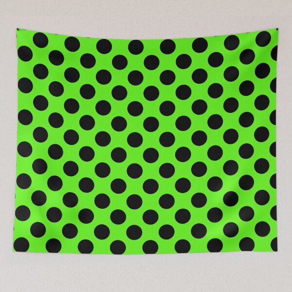 Item preview, Black dots on green designed and sold by Falko-Follert.