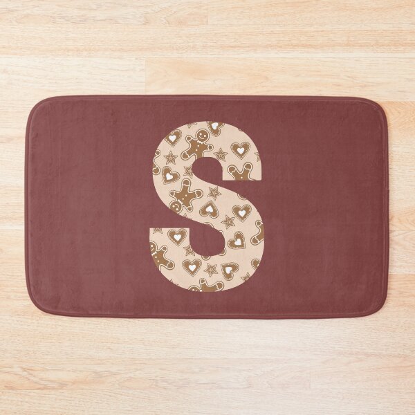 Item preview, Gingerbread Pattern Monogram Letter S designed and sold by Coffee Lifestyle.