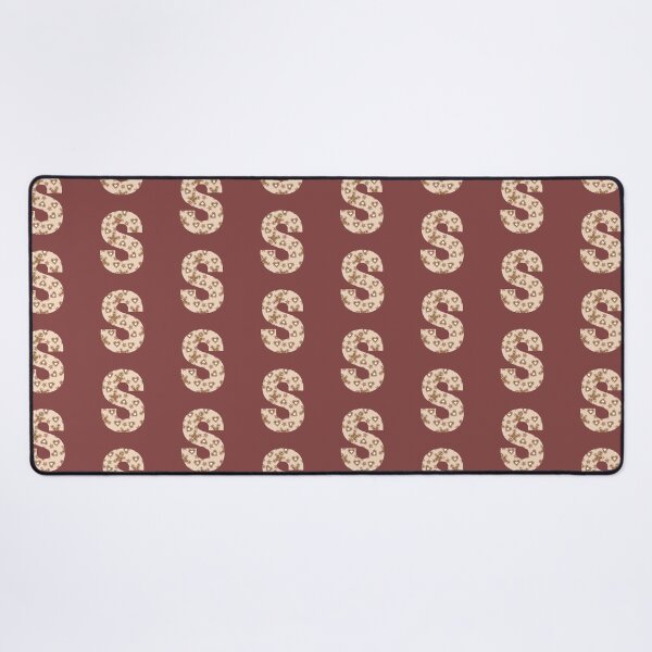Item preview, Gingerbread Pattern Monogram Letter S designed and sold by Coffee Lifestyle.