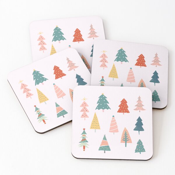 Item preview, Cute Christmas Trees Illustrations designed and sold by ShubhiDesigns.