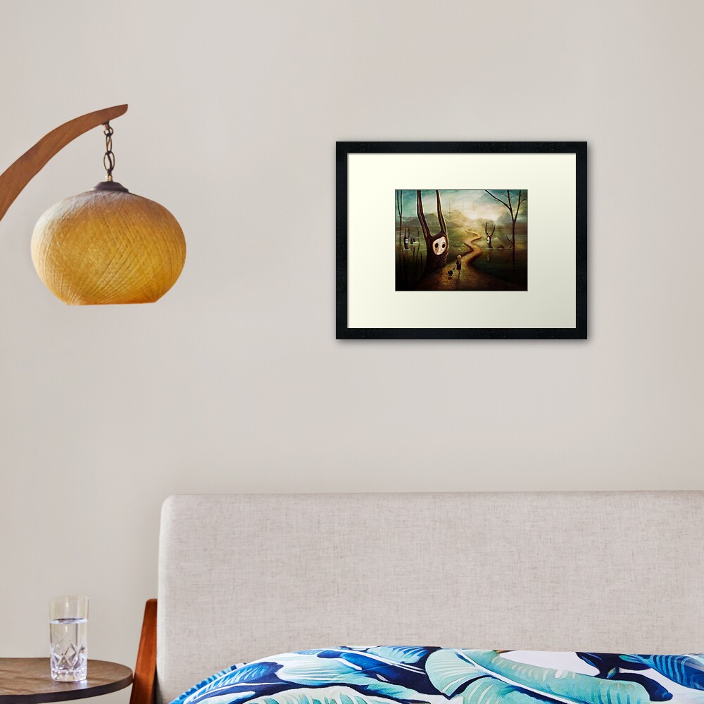 "May we pass by?" Framed Art Print