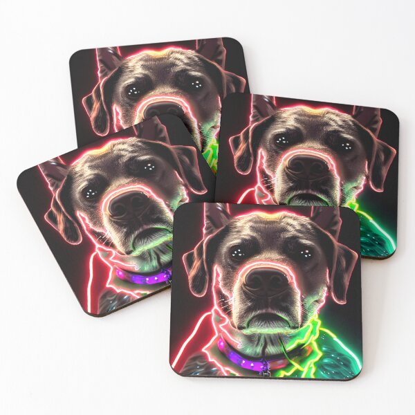 Item preview, Neon Light Dog Art designed and sold by supeart.
