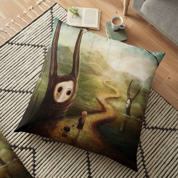 "May we pass by?" Floor Pillow