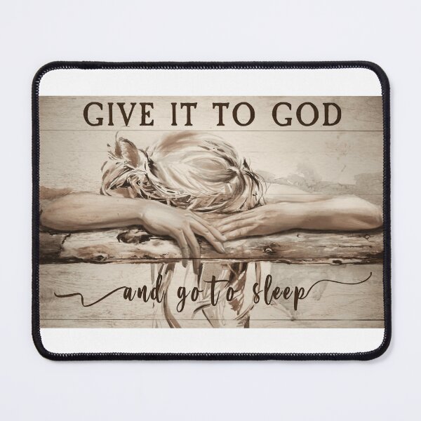 Item preview, Give It To God And Go To Sleep - Sleeping Girl - Bed Room Wall Art designed and sold by Donna6778.