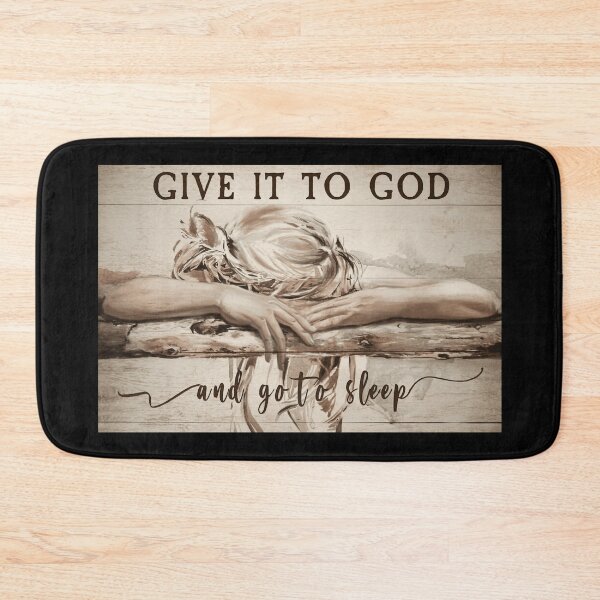 Item preview, Give It To God And Go To Sleep - Sleeping Girl - Bed Room Wall Art designed and sold by Donna6778.