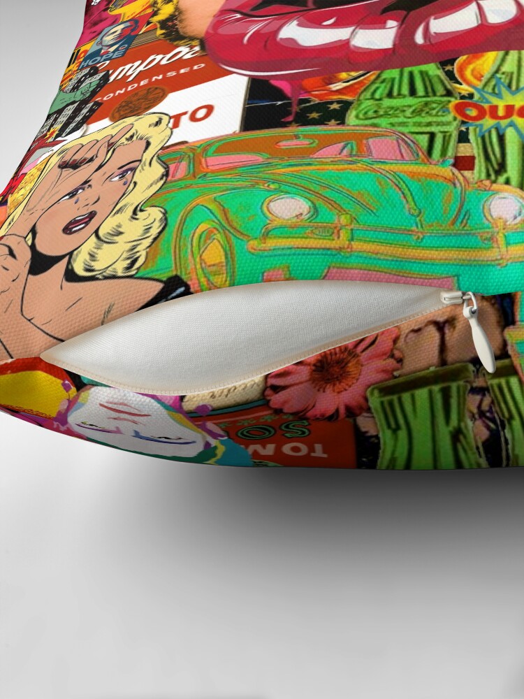 Thumbnail 2 of 4, Pillow, Pop Art Therapy designed and sold by Helt-Sort.
