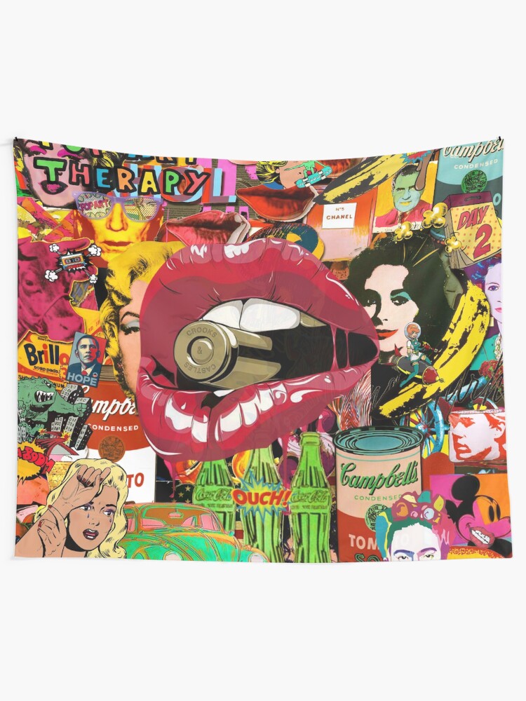 "Pop Art Therapy" Tapestry by HeltSort Redbubble