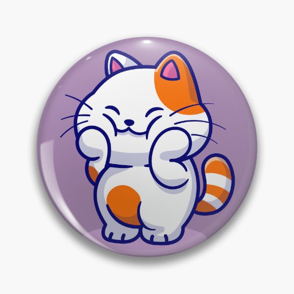 Item preview, Cute Cat Holding Cheeks designed and sold by KandMe.
