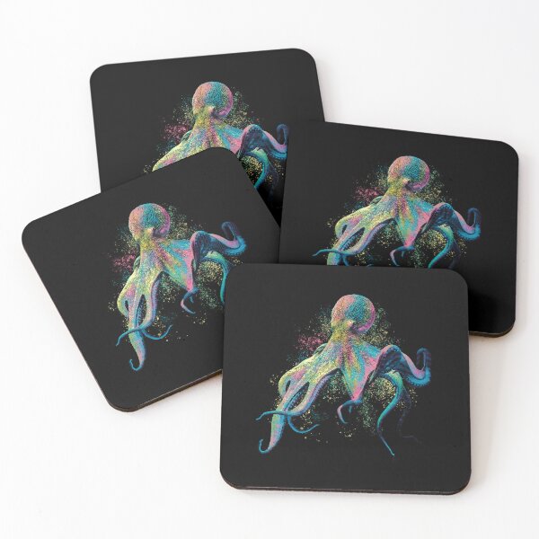 Item preview, Colorful squid designed and sold by DerSenat.