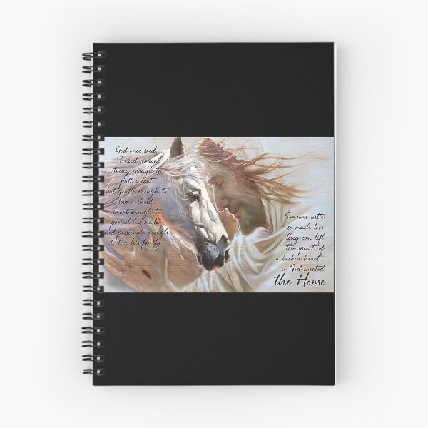 Item preview, God Created The Horses - God And The Horse - Horse Angel - White Horse With God designed and sold by HappyGrandmaUB.